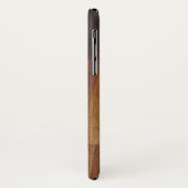 Maßgeschneidertes Holz- und Metallmonogramm Case-Mate iPhone Hülle (Hinten/Links)