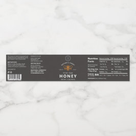 Maßgeschneidertes Honey-Jar Wraparound-Label Wasserflaschenetikett