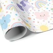 Maßgeschneidertes Hübsches Klapppapier Geschenkpapier (Rolleneckpunkt)