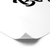 Maßgeschneidertes Hund Foto Großschwester Poster (Ecke)