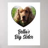 Maßgeschneidertes Hund Foto Großschwester Poster (Vorne)