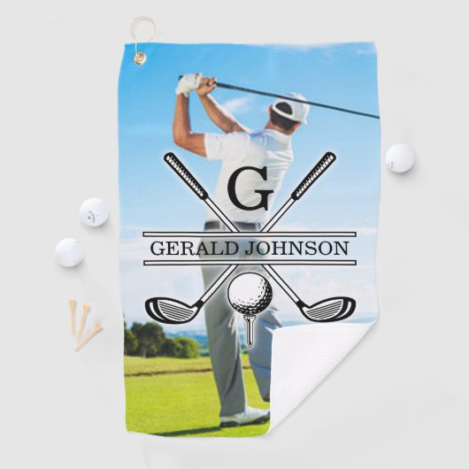 Maßgeschneidertes Image für Golf Monogram Golfhandtuch (Insitu)