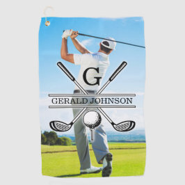 Maßgeschneidertes Image für Golf Monogram Golfhandtuch