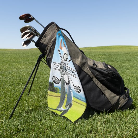 Maßgeschneidertes Image für Golf Monogram Golfhandtuch (Gras)