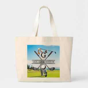 Maßgeschneidertes Image für Golf Monogram Jumbo Stoffbeutel
