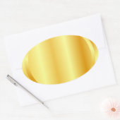 Maßgeschneidertes Imitat - Maßstabslehre Ovaler Aufkleber (Umschlag)