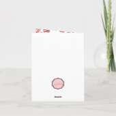 Maßgeschneidertes Ingwer Brot - Frohe Weihnachtska Karte (Rückseite)