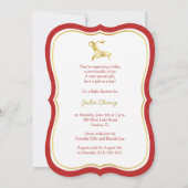 Maßgeschneidertes Jahr der ZiegenBaby-Dusche Einladung (Rückseite)