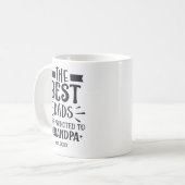 Maßgeschneidertes Jahr Die besten Vater werden an Kaffeetasse (Vorderseite Links)