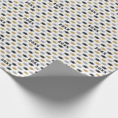 Maßgeschneidertes Jahr Graduierungs-Cap Trio Muste Geschenkpapier (Ecke)