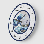 Maßgeschneidertes japanisches Zeitstück Große Wanduhr (Winkel)