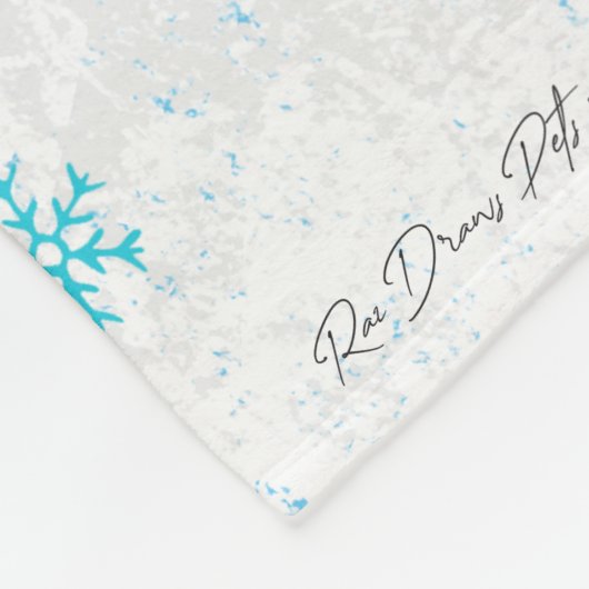 Maßgeschneidertes "Juno" Goldendoodle Foto Blanket Fleecedecke (Ecke)