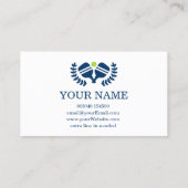 Maßgeschneidertes Kalkgrün Visitenkarte (Rückseite)