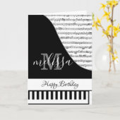 Maßgeschneidertes Klavier Karte (Gelbe Blume)