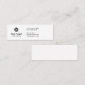 Maßgeschneidertes, kleines Firmenlogo, einfach mod Mini Visitenkarte (Vorne/Hinten)