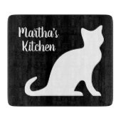 Maßgeschneidertes, kleines Glasschneidbrett mit ni Schneidebrett (Vorderseite)