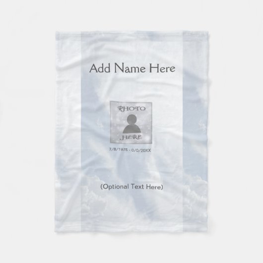 Maßgeschneidertes Komfortsymbol Fleecedecke (Vorderseite)