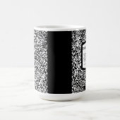 Maßgeschneidertes Kompositionsbuch Schwarz/Weiß-Sc Kaffeetasse (Mittel)