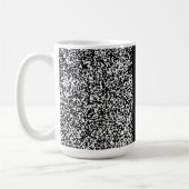 Maßgeschneidertes Kompositionsbuch Schwarz/Weiß-Sc Kaffeetasse (Links)