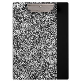 Maßgeschneidertes Kompositionsbuch Schwarz/Weiß-Sc Klemmbrett (Vorderseite)