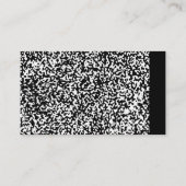 Maßgeschneidertes Kompositionsbuch Schwarz/Weiß-Sc Visitenkarte (Rückseite)