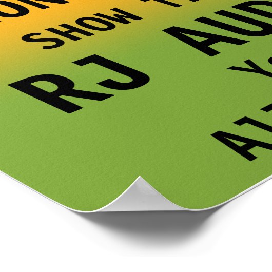 Maßgeschneidertes Konzert Poster (Ecke)