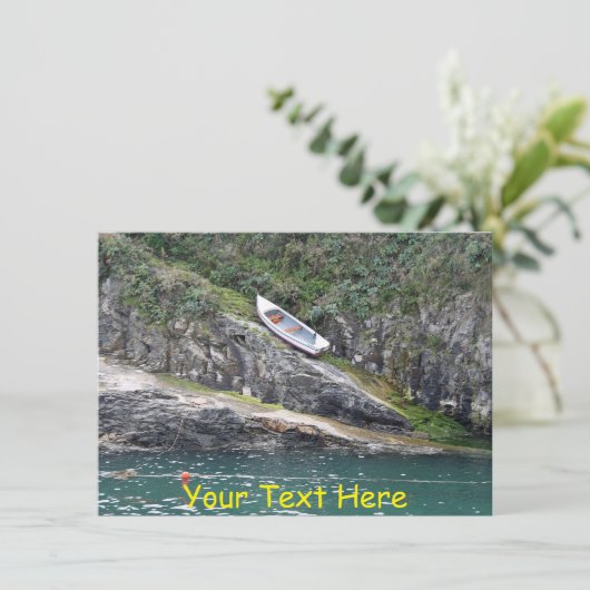 Maßgeschneidertes Kornwall-Boot Karte (Stehend Vorderseite)