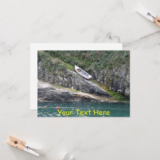 Maßgeschneidertes Kornwall-Boot Karte (Vorderseite/Rückseite Beispiel)