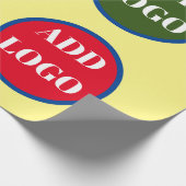 Maßgeschneidertes Logoverpackungspapier, Ersatzlog Geschenkpapier (Ecke)