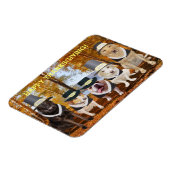 Maßgeschneidertes Magnet für Niedliche/lustige Hun (Linke Seite)