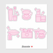 Maßgeschneidertes, Make-up-Aufkleber, Lippenstift Aufkleber (Blatt)