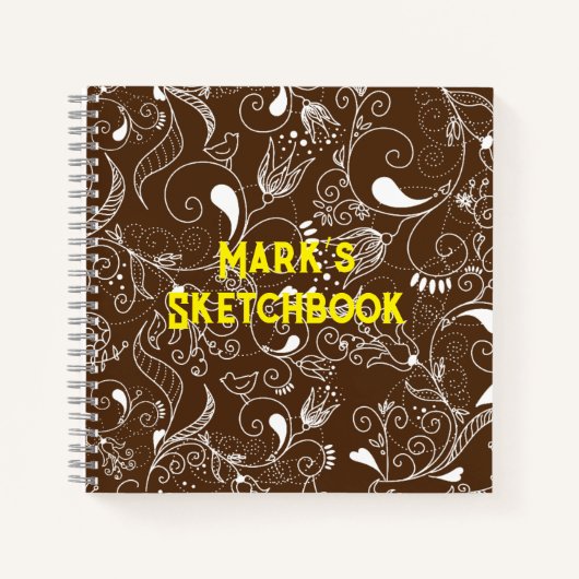 Maßgeschneidertes Mandala Art Sketchbook Notizblock (Vorderseite)