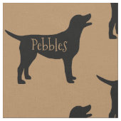 Maßgeschneidertes Material für Hunde mit schwarzem Stoff (Nahaufnahme)