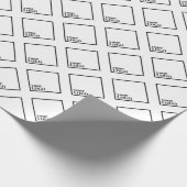 Maßgeschneidertes Matte Wrapping Paper 30" x6' Geschenkpapier (Ecke)