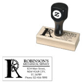 Maßgeschneidertes Mechanisches Monogramm. Ursprüng Gummistempel (Stempel)