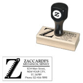 Maßgeschneidertes Mechanisches Monogramm. Ursprüng Gummistempel (Stempel)