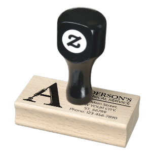 Maßgeschneidertes Mechanisches Monogramm. Ursprüng Gummistempel