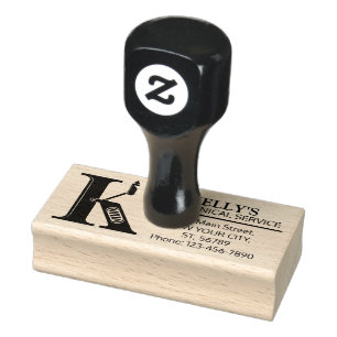 Maßgeschneidertes Mechanisches Monogramm. Ursprüng Gummistempel
