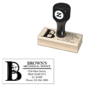 Maßgeschneidertes Mechanisches Monogramm. Ursprüng Gummistempel (Stempel)