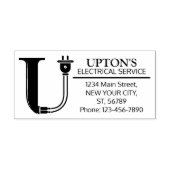 Maßgeschneidertes Mechanisches Monogramm. Ursprüng Gummistempel (Prägung)