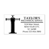 Maßgeschneidertes Mechanisches Monogramm. Ursprüng Gummistempel (Prägung)