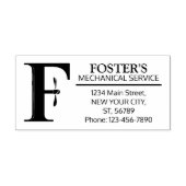 Maßgeschneidertes Mechanisches Monogramm. Ursprüng Gummistempel (Prägung)