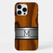 Maßgeschneidertes Metall Modernes, modernes Holzkö iPhone Hülle (Rückseite)