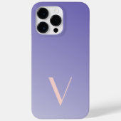 Maßgeschneidertes Minimal Gradient Lavender Modern Case-Mate iPhone Hülle (Rückseite)