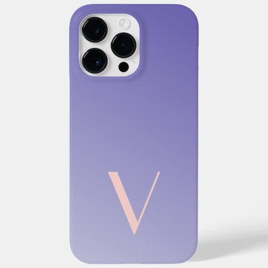 Maßgeschneidertes Minimal Gradient Lavender Modern Case-Mate iPhone Hülle (Rückseite)