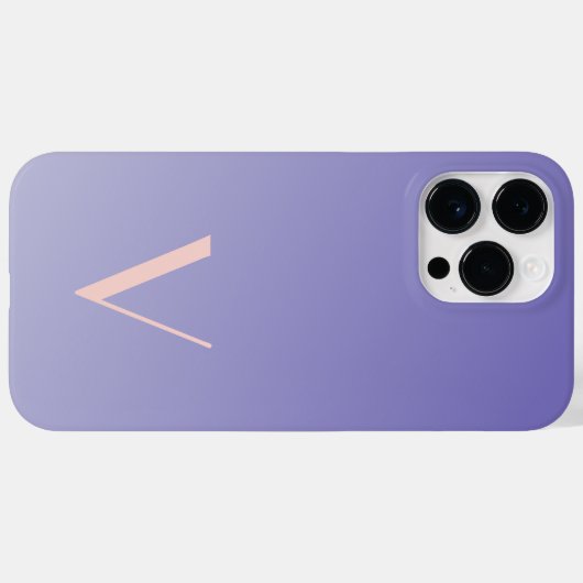 Maßgeschneidertes Minimal Gradient Lavender Modern Case-Mate iPhone Hülle (Rückseite (Horizontal))