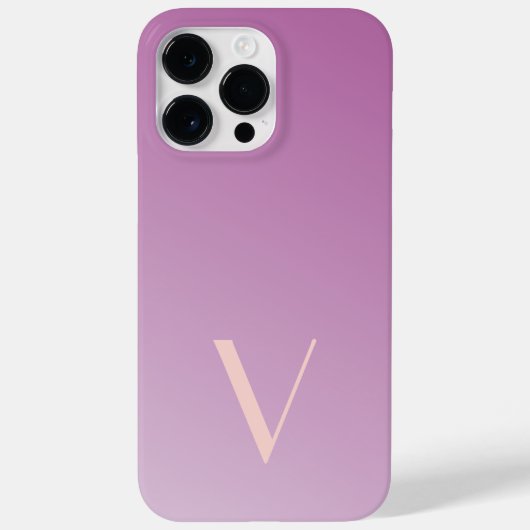 Maßgeschneidertes Minimal Gradient Lily Pink Moder Case-Mate iPhone Hülle (Rückseite)