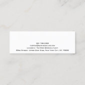 Maßgeschneidertes, Minimalistisches Berufliches We Mini Visitenkarte (Rückseite)