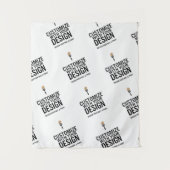 Maßgeschneidertes Minimalistisches Unternehmen Wandteppich (Vorderseite)