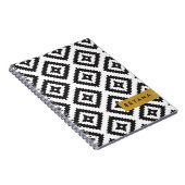 Maßgeschneidertes Modell für Schwarz und Weiß Notizblock (Rechte Seite)